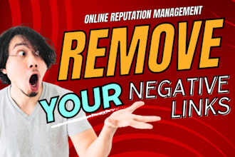 do online reputation management to suppress negative links