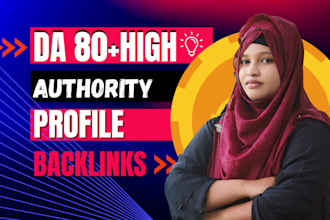 create 550 profile backlinks from high authority sites