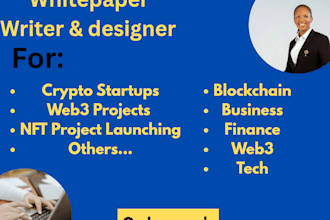 write white paper, design white paper, nfts, ico, crypto white paper