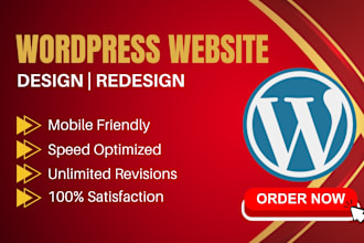 design, redesign, build, rebuild, clone, edit, fix or revamp wordpress website