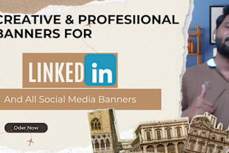 design creative linkedin banner for you