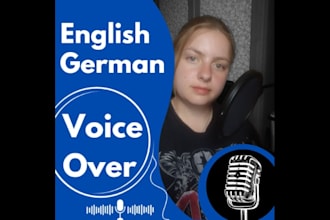 record an english or german voice over for you