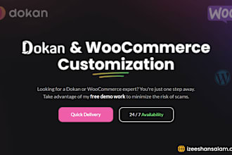 customize and develop dokan and woocommerce solutions