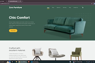 develop responsive websites with HTML, CSS, js, and laravel