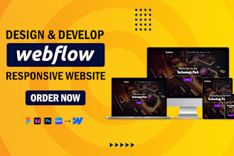 redesign, design, create, convert and fix webflow website, figma to webflow