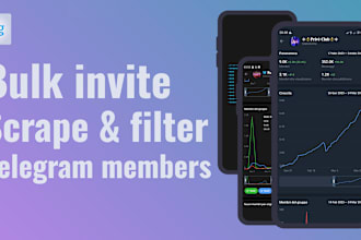 develop you telegram bots, userbots, adder bots, scraping bots