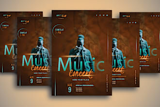 do minimal flyer design for event, party, motion, sport, real estate, travel