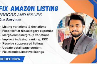 fix amazon listing issues, amazon listing errors, variation listing