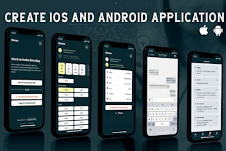 develop a modern mobile app with react native or expo