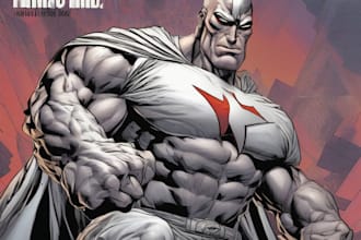 do superhero comic artwork and book