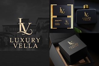 create a modern minimalist luxury stunning logo design