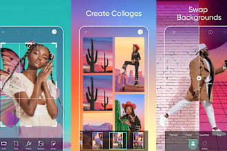 develop photo editing app, video editing app, body shaping app, picture app