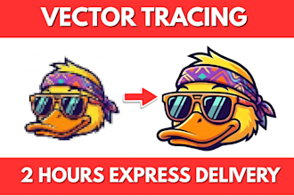 do vector tracing or convert to vector quickly