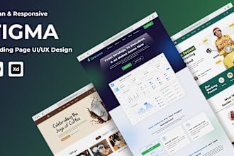 do web page, landing page, website UI UX design in figma