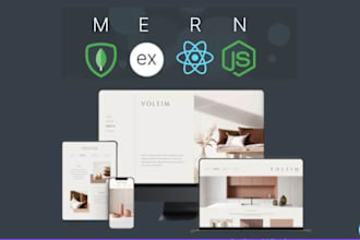 develop a fullstack  frontend and backend web app mern stack ,react and node js