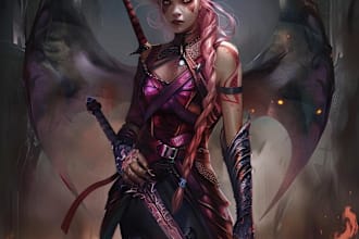 design  fantasy characters for you