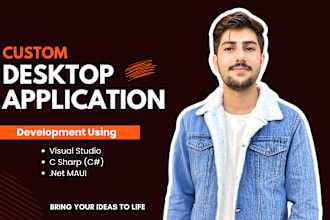 create custom desktop application using c sharp and net maui