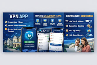 develop a secure and fast VPN app for android ios and desktop
