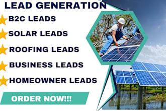 generate hot home solar, roofing leads for your appointments