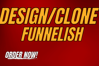 design or clone product page and checkout page on funnelish