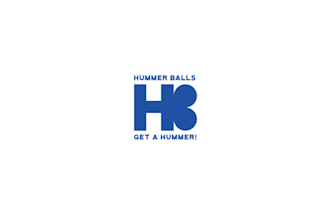design build up modern hummer balls logo
