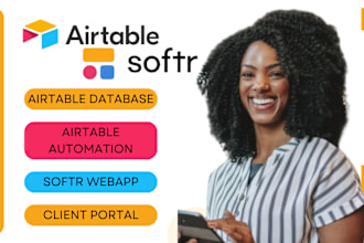 setup airtable database, softr webapp, softr airtable setup airtable automation