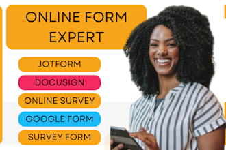 design online form with jotform, google form docusign, online surveyform jotform
