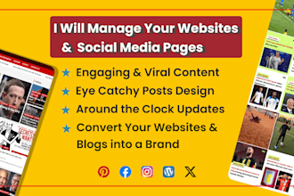 manage your news websites, blogs, and social media pages as a journalist