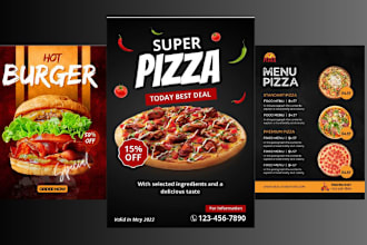 creative food menus and restaurant designs tailored to your brand