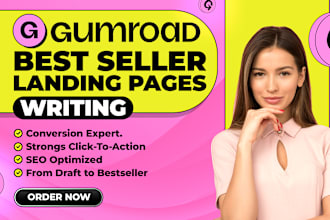 write a high converting gumroad sales pages landing pages