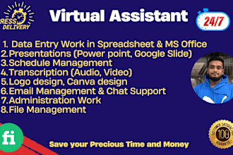 be your personal virtual assistant and data entry expert