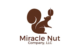 design trendy super miracle nut company logo