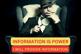 conduct osint investigations as a private investigator and forensics expert