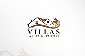 do fantastic real estate, property and construction logo