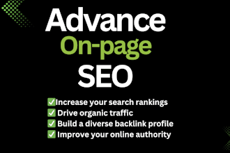 do advanced on page SEO for your website