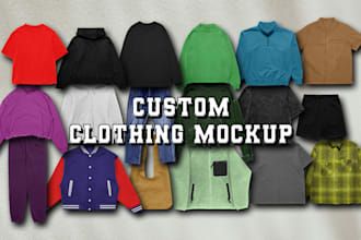 custom clothing mockups for your fashion streetwear brand