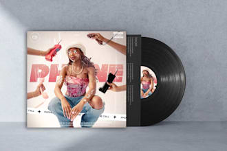 unique album cover, single cover, cd cover, mixtape in 24h