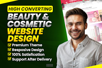 design shopify skincare cosmetic and beauty store