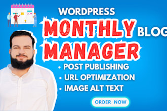 monthly wordpress blog manager to help your brand