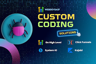 custom code in gohighlevel, clickfunnels, systeme io, kajabi