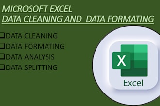 clean , format , merge , split excel data