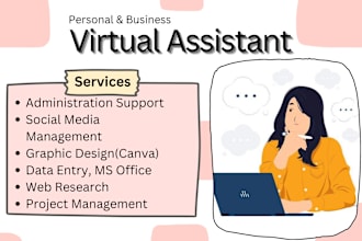 be your personal administrative virtual assistant