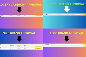 help you with amazon brand category approval,  amazon virtual assistant