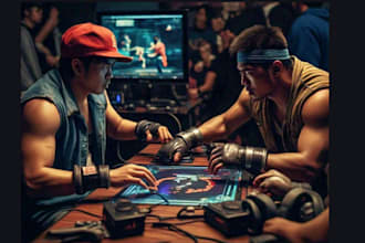 develop stunning fighting game for you in unity with ufe