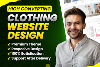 design fashion shopify website clothing brand, shopify boutique clothing store
