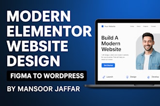 build a responsive portfolio website with elementor pro
