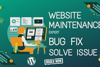 do wordpress website monthly maintenance and fix site issues
