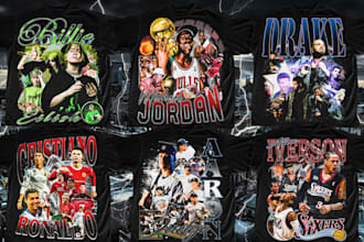 creative rap tee 90s bootleg t shirt design for you