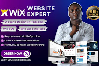 build wix website, wix design redesign or development wix landing page expert