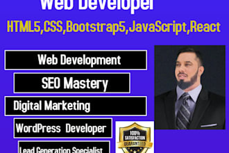 be your front end web developer